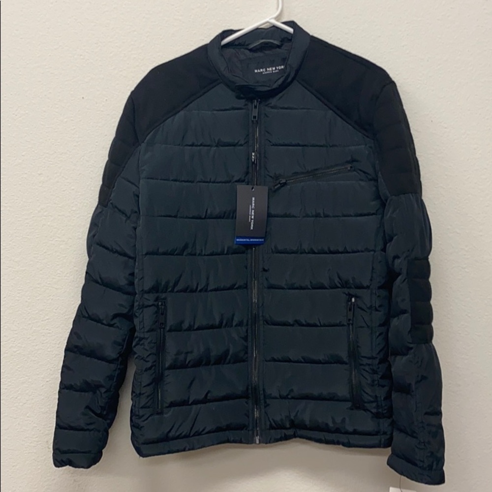 Marc New York Black Quilted Lightweight Puffer Jacket